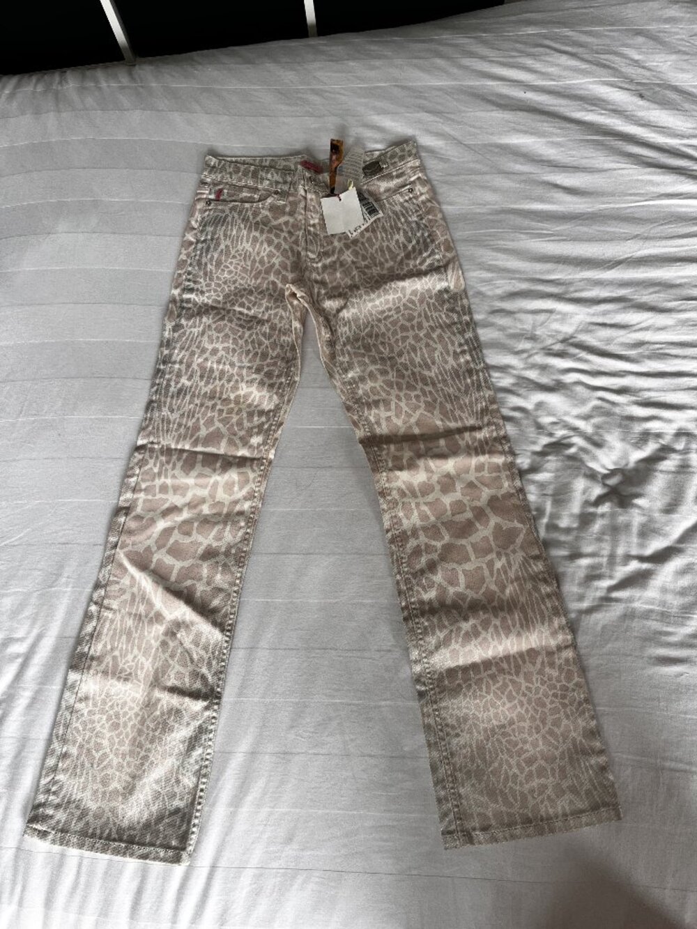 Roberto Cavalli - Animal Print Straight Leg Trousers Preloved